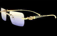 Classy Elegant Sophisticated Luxury Fashion SUNGLASSES Rimless Gold Frame E0922