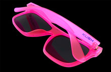 Classic Modern Sporty Wrap Shield Style SUNGLASSES Large Neon Pink Frame 80364