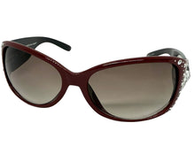 Classy Elegant Western Cowgirl Style Montana West SUNGLASSES Maroon Frame - Bling Texas Flag SGS-TX03