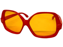 Oversized Exaggerated Vintage Retro Style SUNGLASSES Large Orange Frame 4754