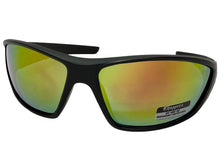 Motorcycle Riding Biker Sporty Wrap Around Choppers SUNGLASSES Safety Eyewear - Orange Flames 6763