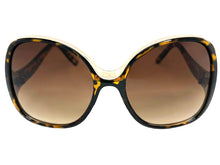 Oversized Exaggerated Vintage Retro Style SUNGLASSES Large Square Tortoise & Rose Gold Frame 30340