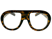 Oversized Classic Vintage Retro Style Clear Lens EYEGLASSES Large Round Tortoise Frame TR90