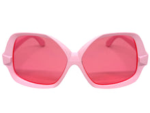 Oversized Exaggerated Vintage Retro Style SUNGLASSES Large Pink Frame 4754