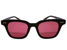 Classic Elegant Vintage Retro Style SUNGLASSES Black Frame - Rose Lens 80841