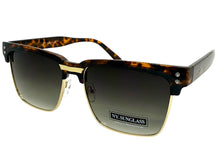 Classy Elegant Modern Retro Hip Hop Style SUNGLASSES Square Tortoise & Gold Frame 6462