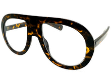 Oversized Classic Vintage Retro Style Clear Lens EYEGLASSES Large Round Tortoise Frame TR90