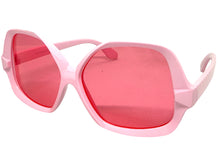 Oversized Exaggerated Vintage Retro Style SUNGLASSES Large Pink Frame 4754
