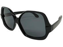 Oversized Exaggerated Vintage Retro Style SUNGLASSES Large Black Frame 4754