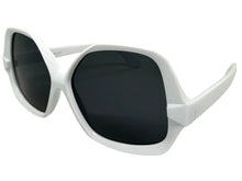 Oversized Exaggerated Vintage Retro Style SUNGLASSES Large White Frame 4754