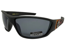 Motorcycle Riding Biker Sporty Wrap Around Choppers SUNGLASSES Safety Eyewear - Orange Flames 6763