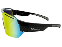 Oversized Sporty Wrap Around Cycling Fishing Biker SUNGLASSES Large Black Frame - Gold Lens 5204