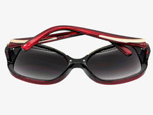 Oversized Exaggerated Vintage Retro Style SUNGLASSES Large Square Red & Rose Gold Frame 30340