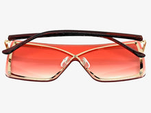 Oversized Trendy Bold Modern Retro Shield Style SUNGLASSES Large Flat Multicolor Lens E0443
