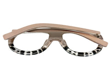 Oversized Classic Vintage Retro Style Clear Lens EYEGLASSES Large Round Khaki Frame TR90