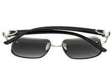 Classy Elegant Luxury Modern Hip Hop Style SUNGLASSES Rimless Silver Frame 7542