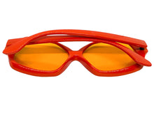 Oversized Exaggerated Vintage Retro Style SUNGLASSES Large Orange Frame 4754