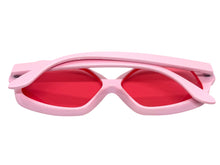 Oversized Exaggerated Vintage Retro Style SUNGLASSES Large Pink Frame 4754
