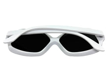 Oversized Exaggerated Vintage Retro Style SUNGLASSES Large White Frame 4754