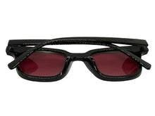 Classic Elegant Vintage Retro Style SUNGLASSES Black Frame - Rose Lens 80841