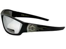 Motorcycle Riding Biker Sporty Wrap Around Choppers SUNGLASSES Safety Eyewear - Gray Flames 6763