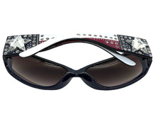 Classy Elegant Western Cowgirl Style Montana West SUNGLASSES Blue Frame - Bling Texas Flag SGS-TX03