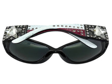 Classy Elegant Western Cowgirl Style Montana West SUNGLASSES Black Frame - Bling Texas Flag SGS-TX03