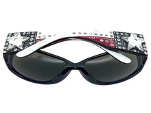 Classy Elegant Western Cowgirl Style Montana West SUNGLASSES Blue Frame - Bling Texas Flag SGS-TX03