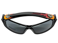 Motorcycle Riding Biker Sporty Wrap Around Choppers SUNGLASSES Safety Eyewear - Orange Flames 6763