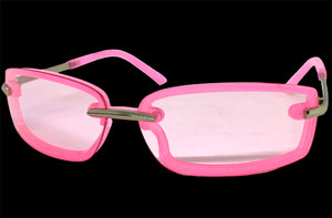 Classic Modern Contemporary Style SUNGLASSES Sleek Hot Pink Frame 80667