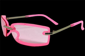 Classic Modern Contemporary Style SUNGLASSES Sleek Hot Pink Frame 80667