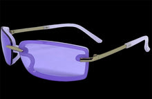 Classic Modern Contemporary Style SUNGLASSES Sleek Purple Frame 80667