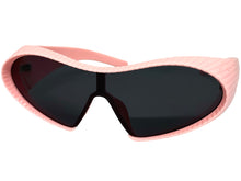 Oversized Exaggerated Modern Retro Futuristic Style SUNGLASSES Large Pink Frame 1308