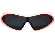 Oversized Exaggerated Modern Retro Futuristic Style SUNGLASSES Large Pink Frame 1308