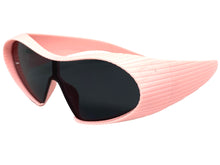 Oversized Exaggerated Modern Retro Futuristic Style SUNGLASSES Large Pink Frame 1308