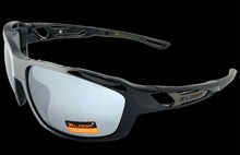 Classic Sporty Wrap Around Style SUNGLASSES Black & Silver Frame 2733