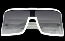 Oversized Exaggerated Modern Retro Style SUNGLASSES Large White Frame 80734