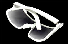 Oversized Exaggerated Modern Retro Style SUNGLASSES Large White Frame 80734