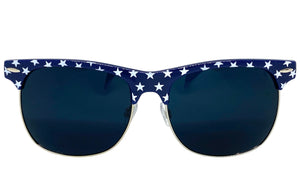 Classic Vintage Retro Style SUNGLASSES Patriotic USA Flag Frame 9133