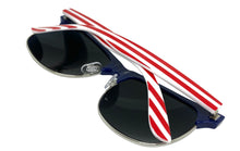 Classic Vintage Retro Style SUNGLASSES Patriotic USA Flag Frame 9133