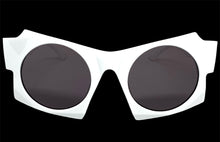 Oversized Exaggerated Modern Retro Style SUNGLASSES Large Funky White Frame 1247