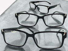 Classy Contemporary Modern Style Clear Lens EYEGLASSES Black Fashion Frame 1427