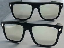 Classic Vintage Retro Style SUNGLASSES Large Square Black Frame 6038