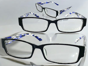 Classy Contemporary Modern Style Clear Lens EYEGLASSES Black Fashion Frame 8079