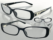 Classy Contemporary Modern Style Clear Lens EYEGLASSES Black Fashion Frame 4048