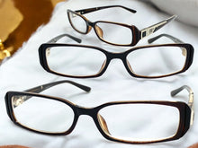 Classy Contemporary Modern Style Clear Lens EYEGLASSES Brown Fashion Frame 4048