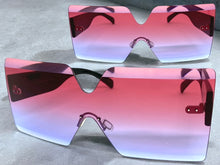 Oversized Exaggerated Modern Retro Shield Style SUNGLASSES Large Flat Lens 4663