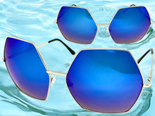 Oversized Exaggerated Vintage Retro Style SUNGLASSES Large Silver Frame 4047