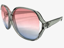 Oversized Exaggerated Vintage Retro Style SUNGLASSES Huge Gray Frame 80007