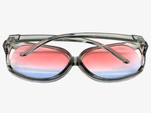Oversized Exaggerated Vintage Retro Style SUNGLASSES Huge Gray Frame 80007